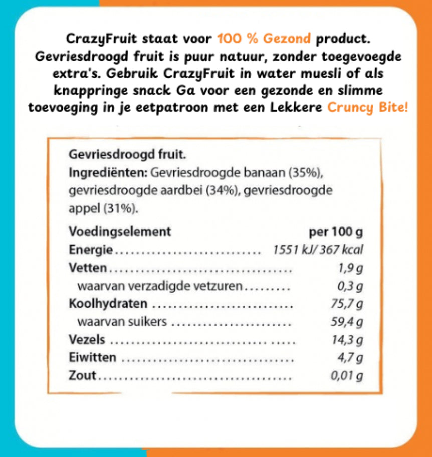 CrazyFruit - Crispy Dutch 100 Gramm